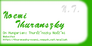 noemi thuranszky business card